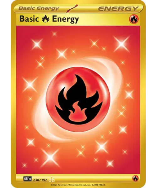 Scarlet & Violet Obsidian Flames 230/197 - Basic Fire Energy [Hyper Rare]
