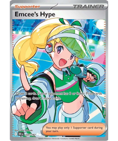 Scarlet & Violet - Destined Rivals 220/182 - Emcee's Hype [Ultra Rare]