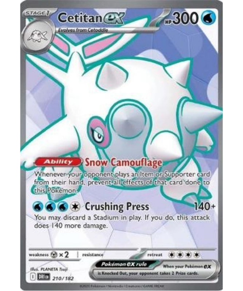Scarlet & Violet - Destined Rivals 210/182 - Cetitan EX [Ultra Rare]