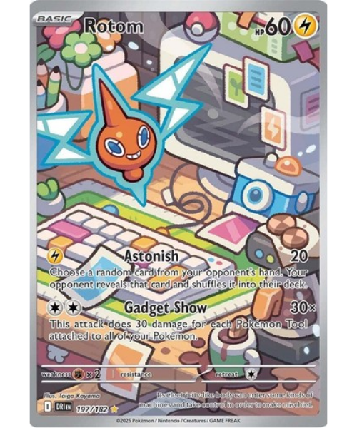 Scarlet & Violet - Destined Rivals 197/182 - Rotom [Illustration Rare]