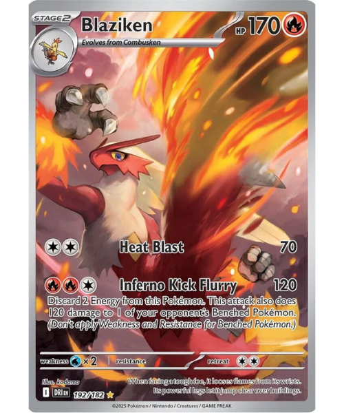 Scarlet & Violet - Destined Rivals 192/182 - Blaziken [Illustration Rare]