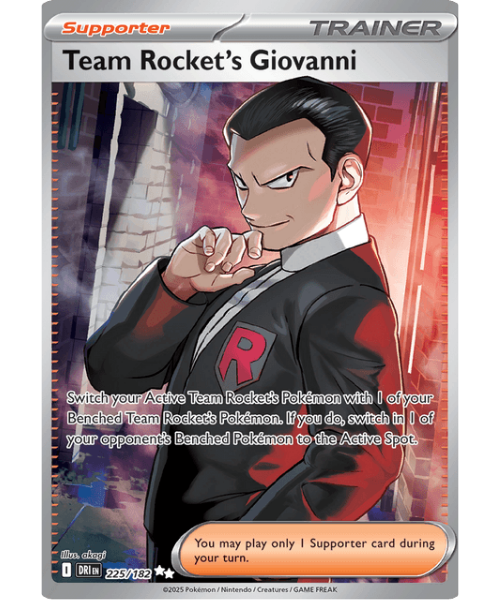 Scarlet & Violet - Destined Rivals 225/182 - Team Rocket's Giovanni [Ultra Rare]