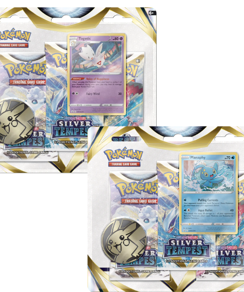 Pokemon Sword & Shield Silver Tempest 3-Pack Blisters