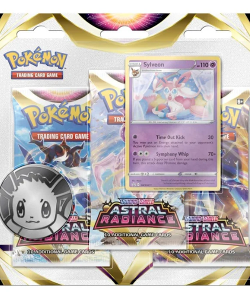Pokemon Sword & Shield Astral Radiance 3-Pack Blisters