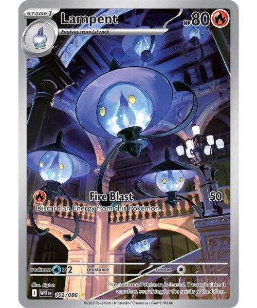 Scarlet & Violet White Flare 102/086 - Lampent [Illustration Rare]