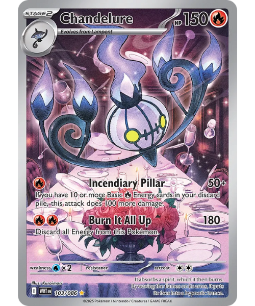 Scarlet & Violet White Flare 103/086 - Chandelure [Illustration Rare]