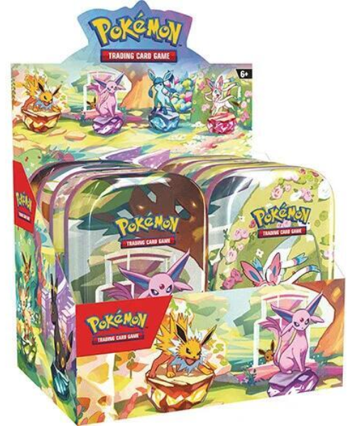 Pokemon TCG Prismatic Evolutions Mini Tin Display