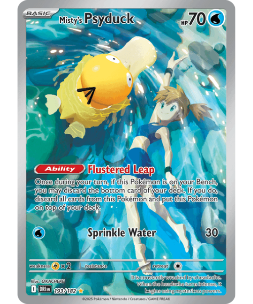 Scarlet & Violet - Destined Rivals 193/182 - Misty's Psyduck [Illustration Rare]