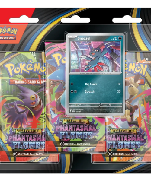 Pok??mon TCG - Mega Evolution ME02 - Phantasmal Flames 3-pack Blister
