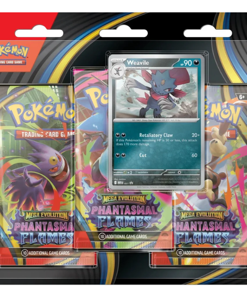 Pok??mon TCG - Mega Evolution ME02 - Phantasmal Flames 3-pack Blister