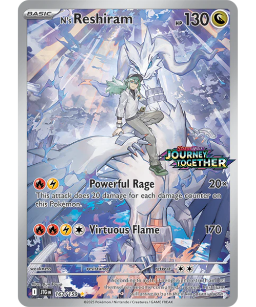 Scarlet & Violet - Journey Together 167/159 - N's Reshiram [Stamped Illustration Rare]