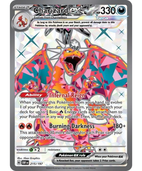 Scarlet & Violet Obsidian Flames 215/197 - Charizard ex [Ultra Rare]
