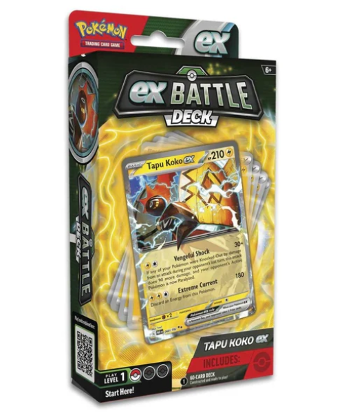 Pokemon TCG Ex Battle Deck Tapu Koko Ex Level 1