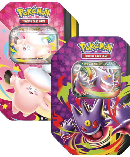 Pok??mon TCG - Mega Moonlit Tin Bundle of 2 - Mega Clefable EX/Mega Gengar Ex
