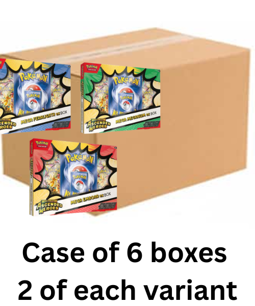 Pok??mon TCG - Mega Evolution ME2.5 - Ascended Heroes - Mega Ex Box Case of 6
