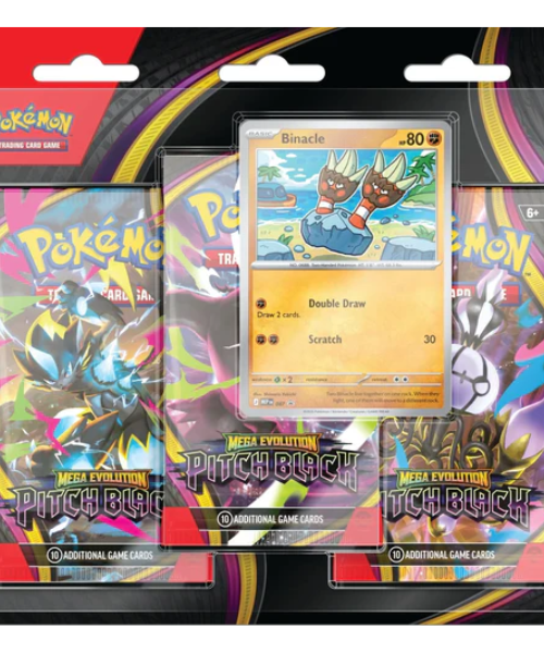 Pok??mon TCG - Mega Evolution ME05 - Pitch Black 3-Pack Checklane Blister