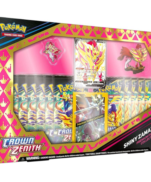 Pokemon TCG Crown Zenith Premium Figure Collection Box Shiny Zamazenta
