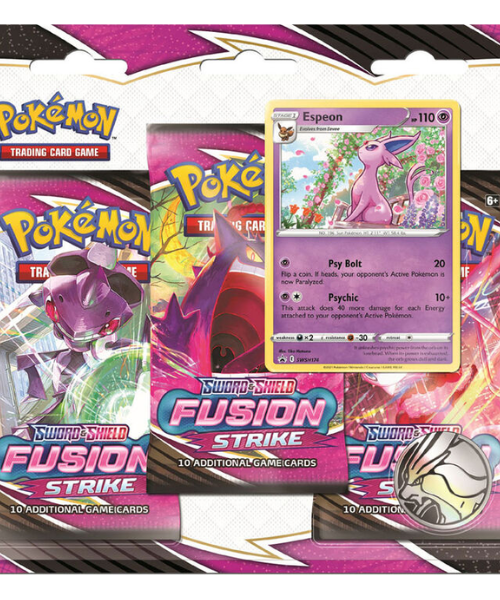 Pokemon Sword & Shield Fusion Strike 3-Pack Blister Espeon